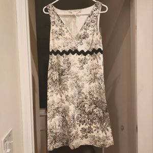 Max Studio, black and white floral dress, size medium